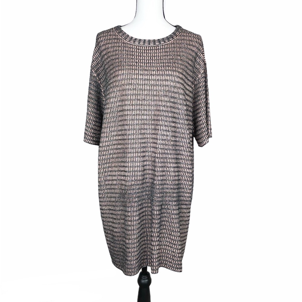 Zara knit metallic threads oversized dress - Picture 2 of 6